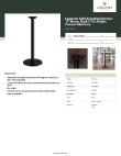 Lancaster Table & Seating 349C17R3B Specsheet