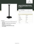 Lancaster Table & Seating 349C17R3BEQ Specsheet