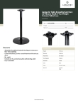 Lancaster Table & Seating 349C22R3B Specsheet