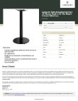 Lancaster Table & Seating 349C22R4B Specsheet