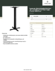 Lancaster Table & Seating 349C22S4B Specsheet