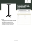 Lancaster Table & Seating 349C22S4BEQ Specsheet