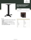 Lancaster Table & Seating 349C22S4S Specsheet
