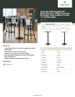 Lancaster Table & Seating 349C24RG17RB Specsheet