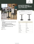 Lancaster Table & Seating 349C24RG17RS Specsheet