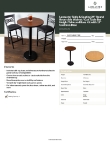 Lancaster Table & Seating 349C24RW17RB Specsheet