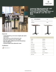 Lancaster Table & Seating 349C24SB222S Specsheet
