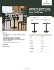 Lancaster Table & Seating 349C24SC17RS Specsheet
