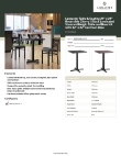 Lancaster Table & Seating 349C24SC222S Specsheet