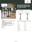Lancaster Table & Seating 349C24SC22XB Specsheet
