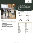 Lancaster Table & Seating 349C302B222S Specsheet