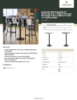 Lancaster Table & Seating 349C30RG17RB Specsheet