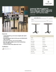 Lancaster Table & Seating 349C30RG222S Specsheet