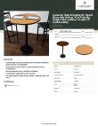 Lancaster Table & Seating 349C30RW17RB Specsheet