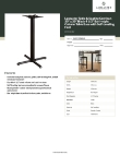 Lancaster Table & Seating 349C30S4BLF Specsheet