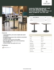 Lancaster Table & Seating 349C30SB22RS Specsheet