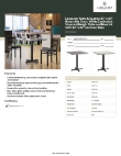 Lancaster Table & Seating 349C30SG222S Specsheet