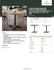 Lancaster Table & Seating 349C36RB303S Specsheet
