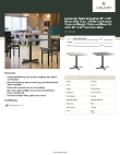 Lancaster Table & Seating 349C36SG303S Specsheet