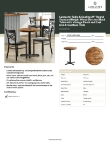 Lancaster Table & Seating 349D24RDVINX Specsheet