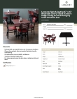 Lancaster Table & Seating 349D3030CBSO Specsheet Lancaster Table & Seating 349D3030CBSO Specsheet