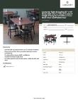 Lancaster Table & Seating 349D3048CBCR Specsheet