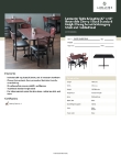 Lancaster Table & Seating 349D3048CBSU Specsheet