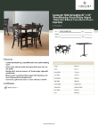 Lancaster Table & Seating 349D3048EXBK Specsheet