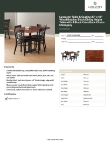 Lancaster Table & Seating 349D3048MXBK Specsheet