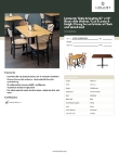 Lancaster Table & Seating 349D3048WOSO Specsheet Lancaster Table & Seating 349D3048WOSO Specsheet