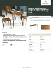 Lancaster Table & Seating 349D3060VNMC Specsheet Lancaster Table & Seating 349D3060VNMC Specsheet