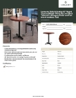 Lancaster Table & Seating 349D30RNDMAHX Specsheet