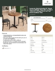 Lancaster Table & Seating 349D30RNDVINX Specsheet Lancaster Table & Seating 349D30RNDVINX Specsheet