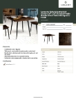 Lancaster Table & Seating 349D3636ESMC Specsheet