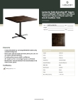 Lancaster Table & Seating 349D3636ESXB Specsheet Lancaster Table & Seating 349D3636ESXB Specsheet