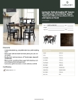 Lancaster Table & Seating 349D3636EXBK Specsheet Lancaster Table & Seating 349D3636EXBK Specsheet