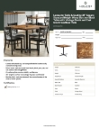 Lancaster Table & Seating 349D3636VINX Specsheet Lancaster Table & Seating 349D3636VINX Specsheet