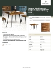 Lancaster Table & Seating 349D3636VNMC Specsheet Lancaster Table & Seating 349D3636VNMC Specsheet