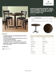 Lancaster Table & Seating 349D36RDESXB Specsheet