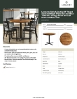 Lancaster Table & Seating 349D36RDVINX Specsheet