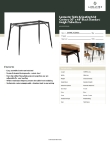 Lancaster Table & Seating 349MCM3048S Specsheet
