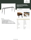 Lancaster Table & Seating 349MCM3072S Specsheet