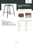 Lancaster Table & Seating 349MCM3636B Specsheet