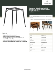 Lancaster Table & Seating 349MCM3636S Specsheet Lancaster Table & Seating 349MCM3636S Specsheet