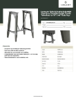 Lancaster Table & Seating 349TB48GRY37 Specsheet