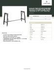 Lancaster Table & Seating 349TB96GRY37 Specsheet