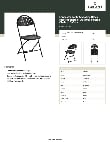 Lancaster Table & Seating 384CDG64298BKCS Specsheet