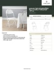 Lancaster Table & Seating 384CDG64298WHCS Specsheet