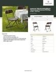 Lancaster Table & Seating 384CDG64299BRCS Specsheet