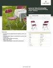 Lancaster Table & Seating 384DG64299RD Specsheet